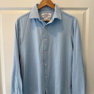 Mizzen+Main Button Up Dress Shirt Large Standard Fit